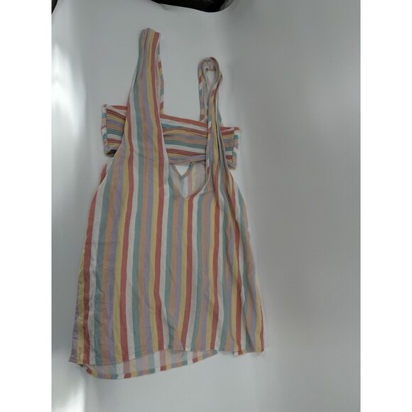 Beach Riot Bandeau With Matching Striped Tank Size SMALL Easy Wear Excellent C - Picture 2 of 10